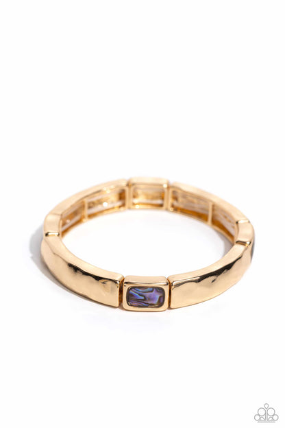 Admirable Abalone - gold - Paparazzi bracelet