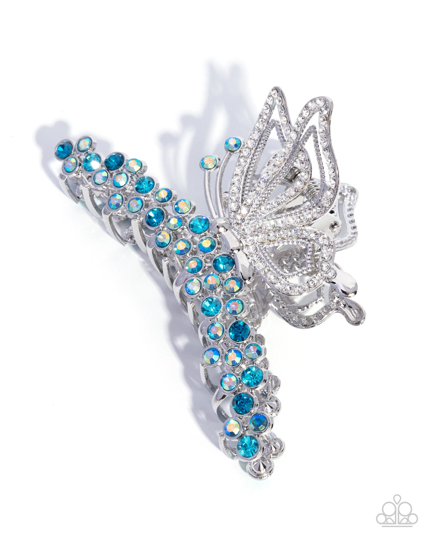 Admirable Administration - blue - Paparazzi hair clip