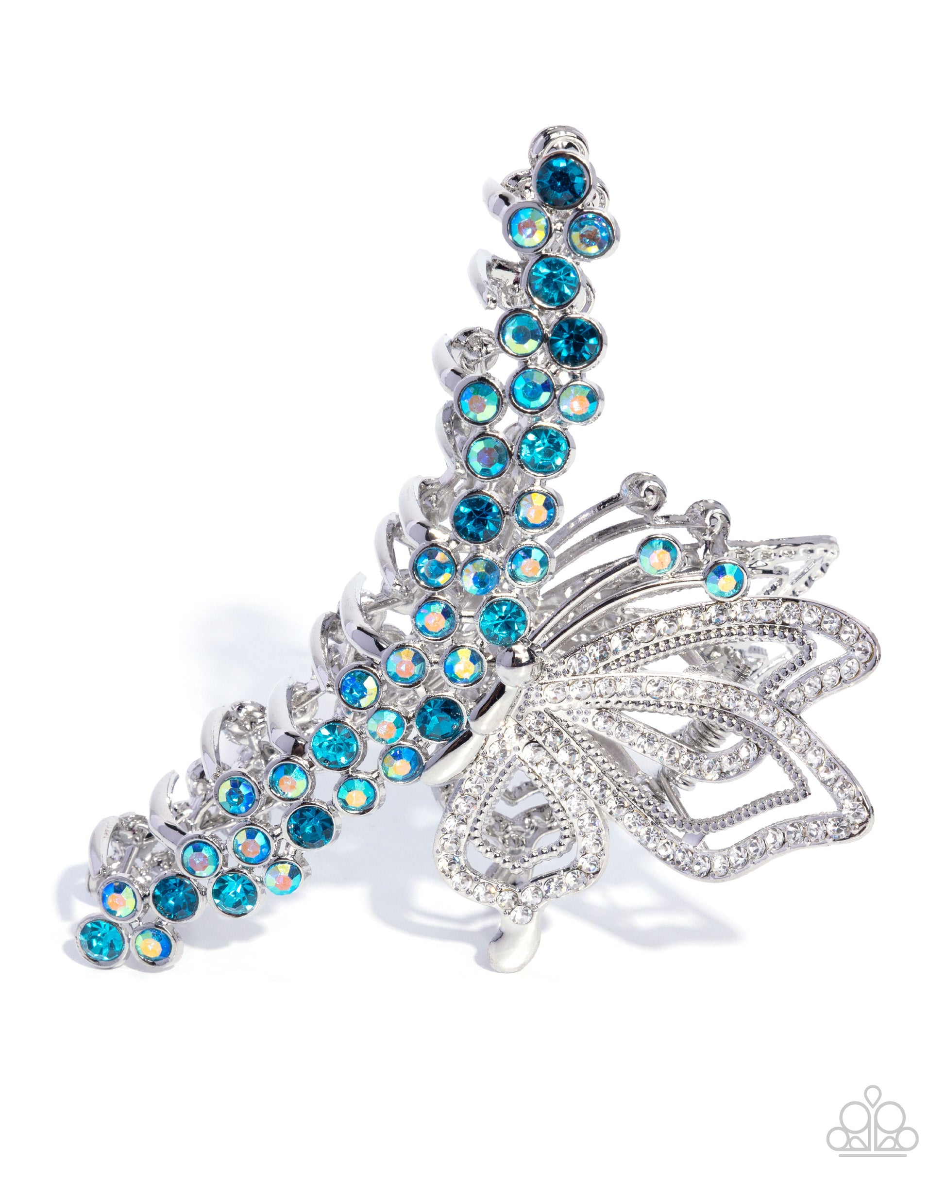 Admirable Administration - blue - Paparazzi hair clip