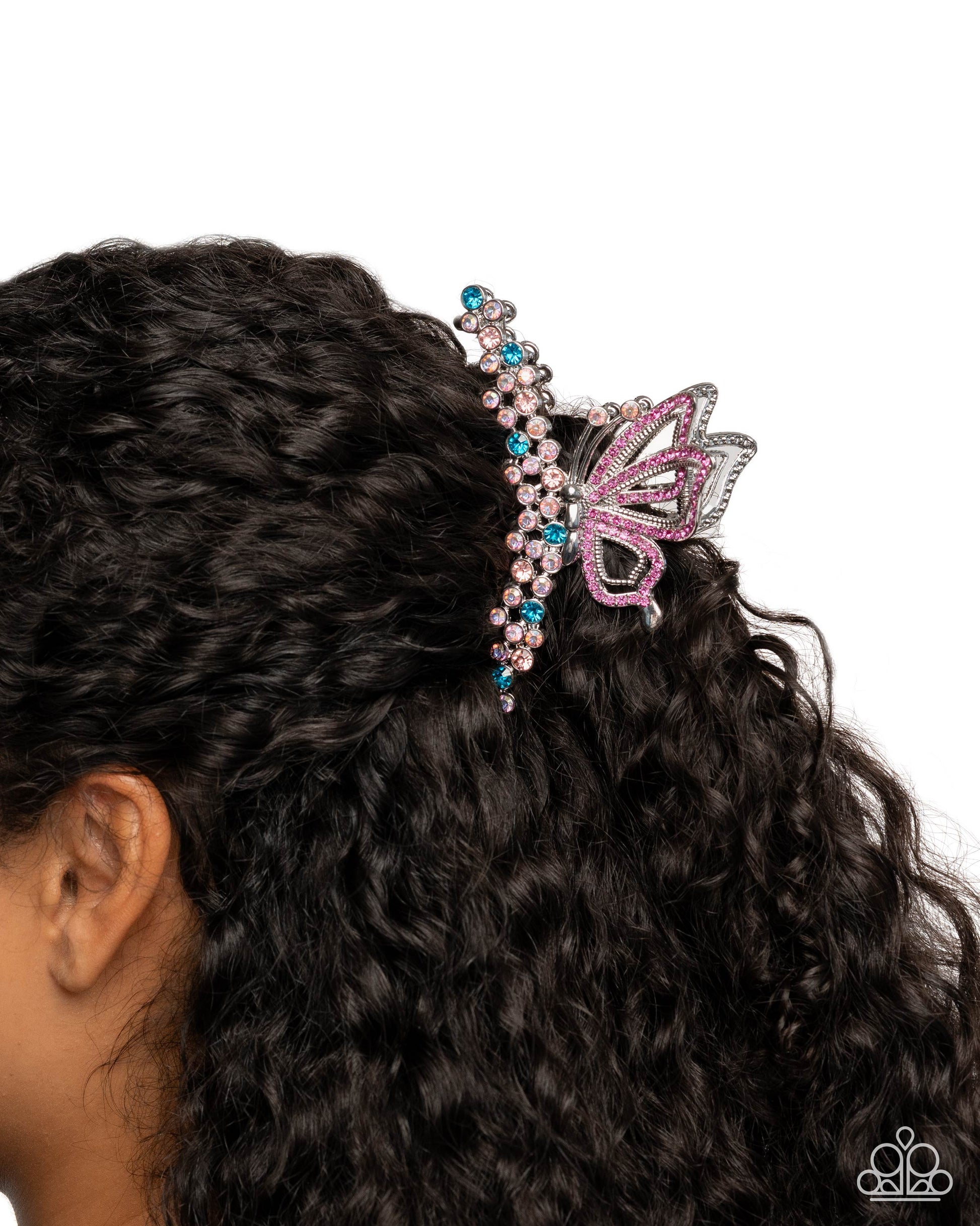 Admirable Administration - pink - Paparazzi hair clip