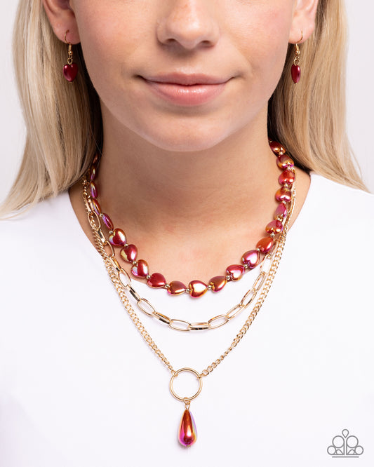 Admirable Affection - red - Paparazzi necklace