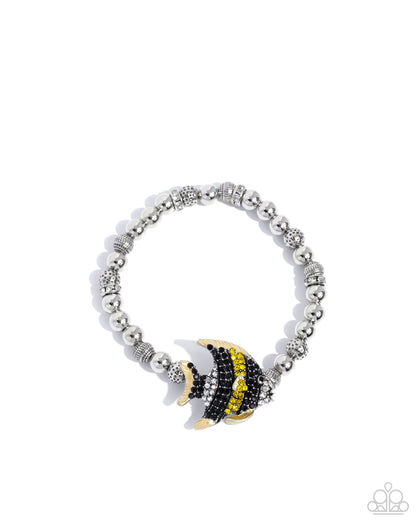 Admirable Angelfish - yellow - Paparazzi bracelet