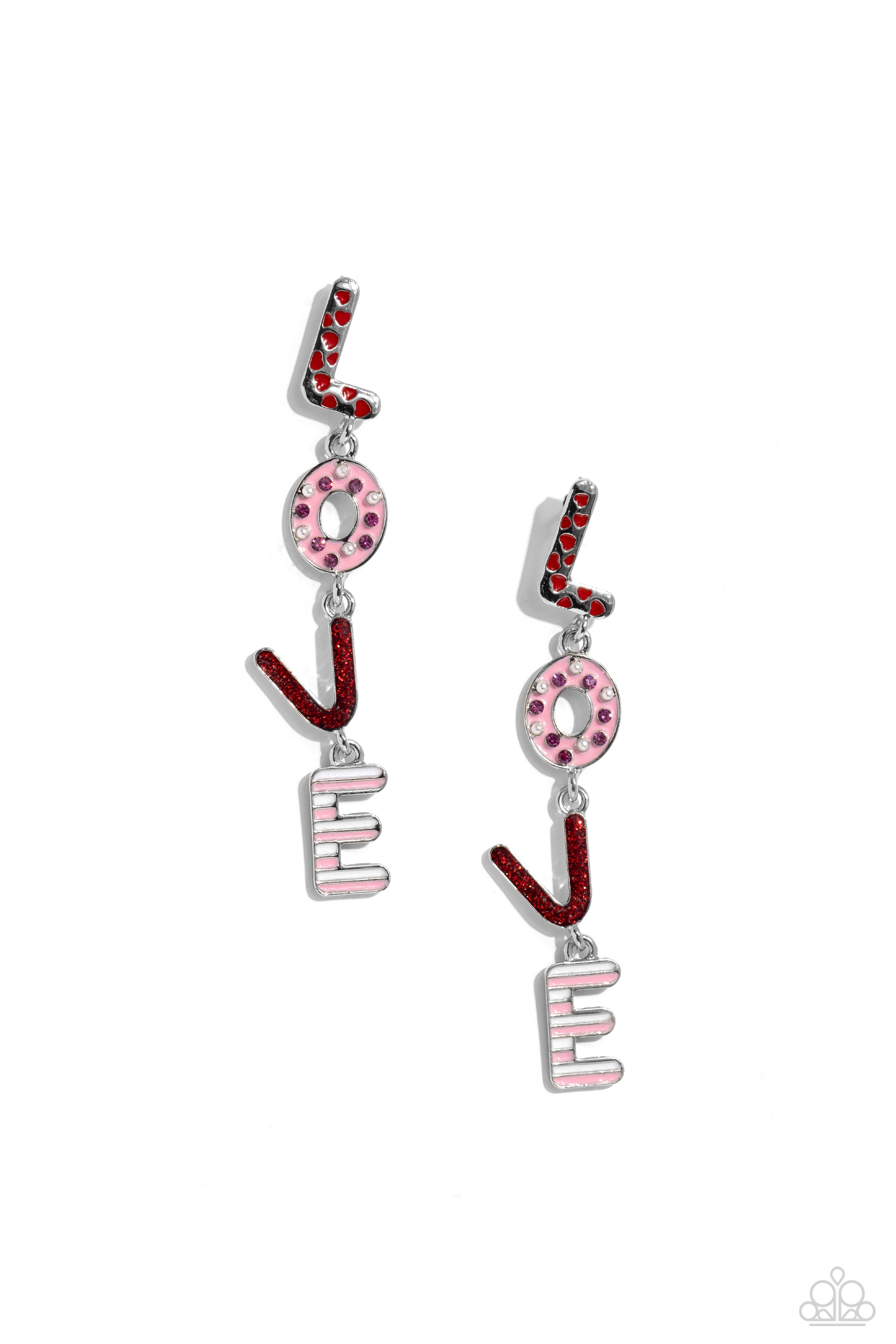 Admirable Assortment - red - Paparazzi earrings