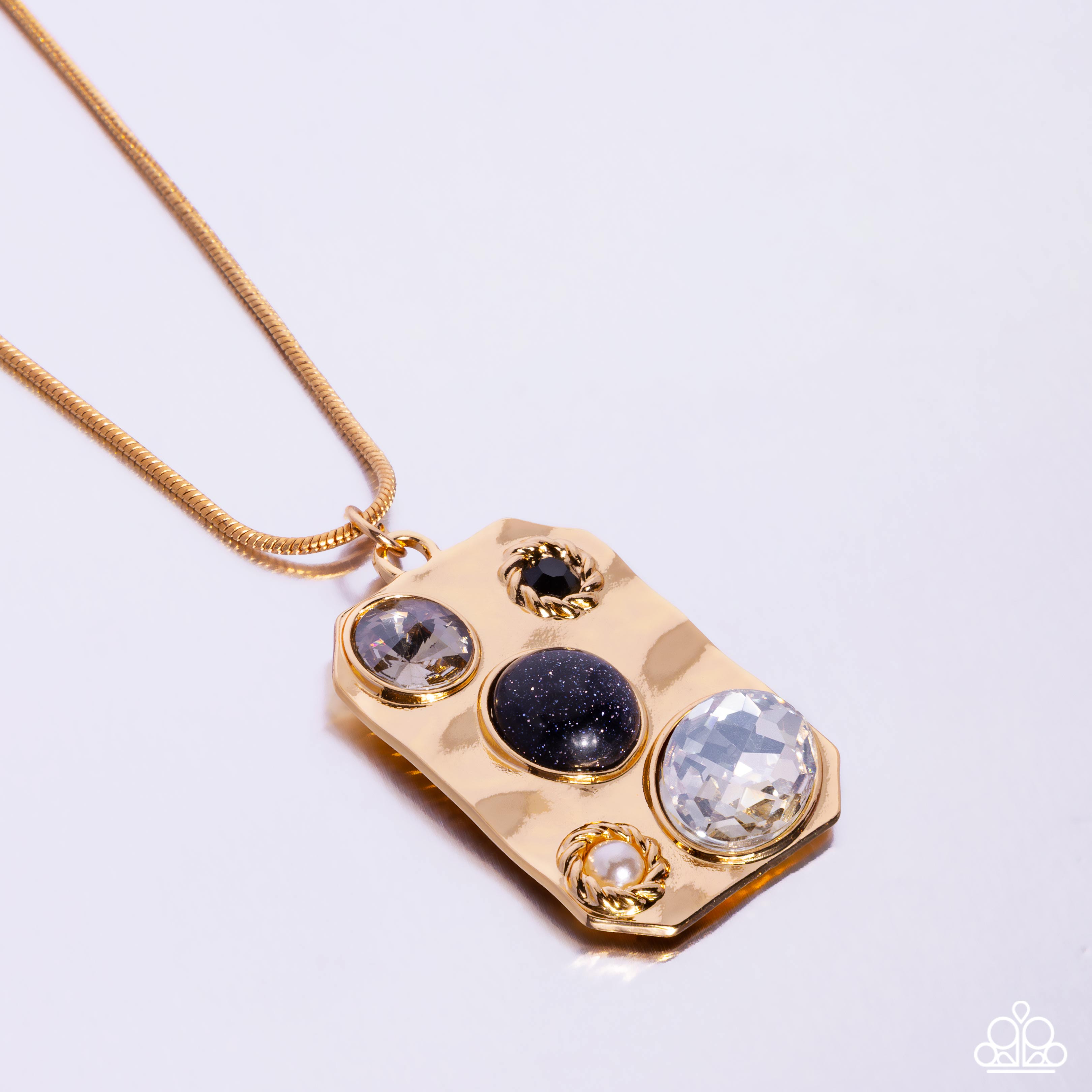 Admirably Abstract - black - Paparazzi necklace – JewelryBlingThing