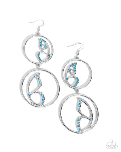 Admittedly Aerial - blue - Paparazzi earrings