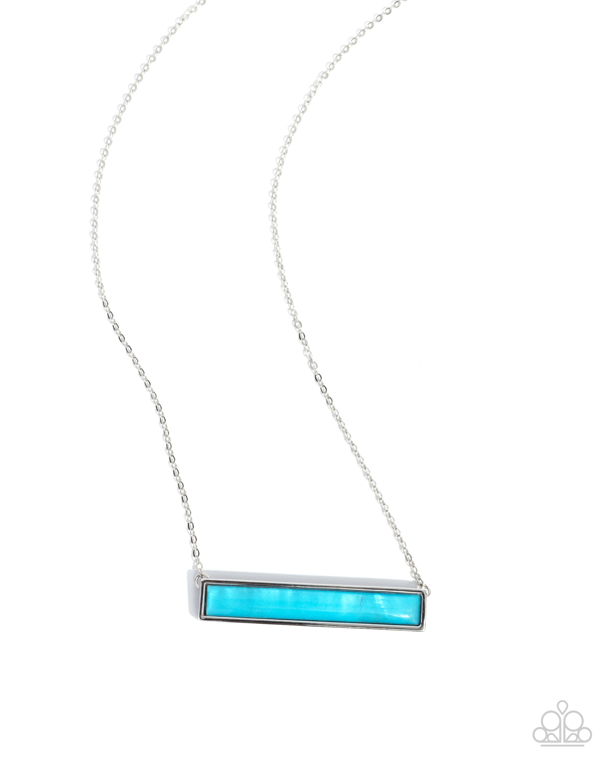 Adorable Abalone - blue - Paparazzi necklace