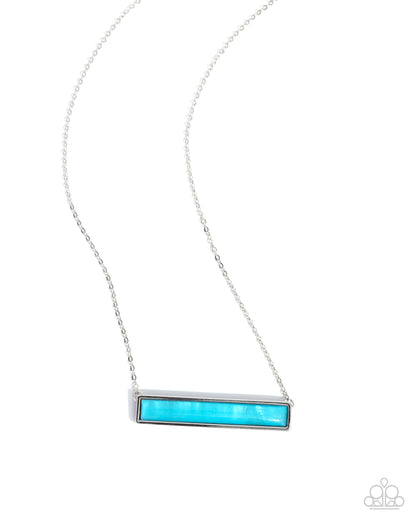 Adorable Abalone - blue - Paparazzi necklace