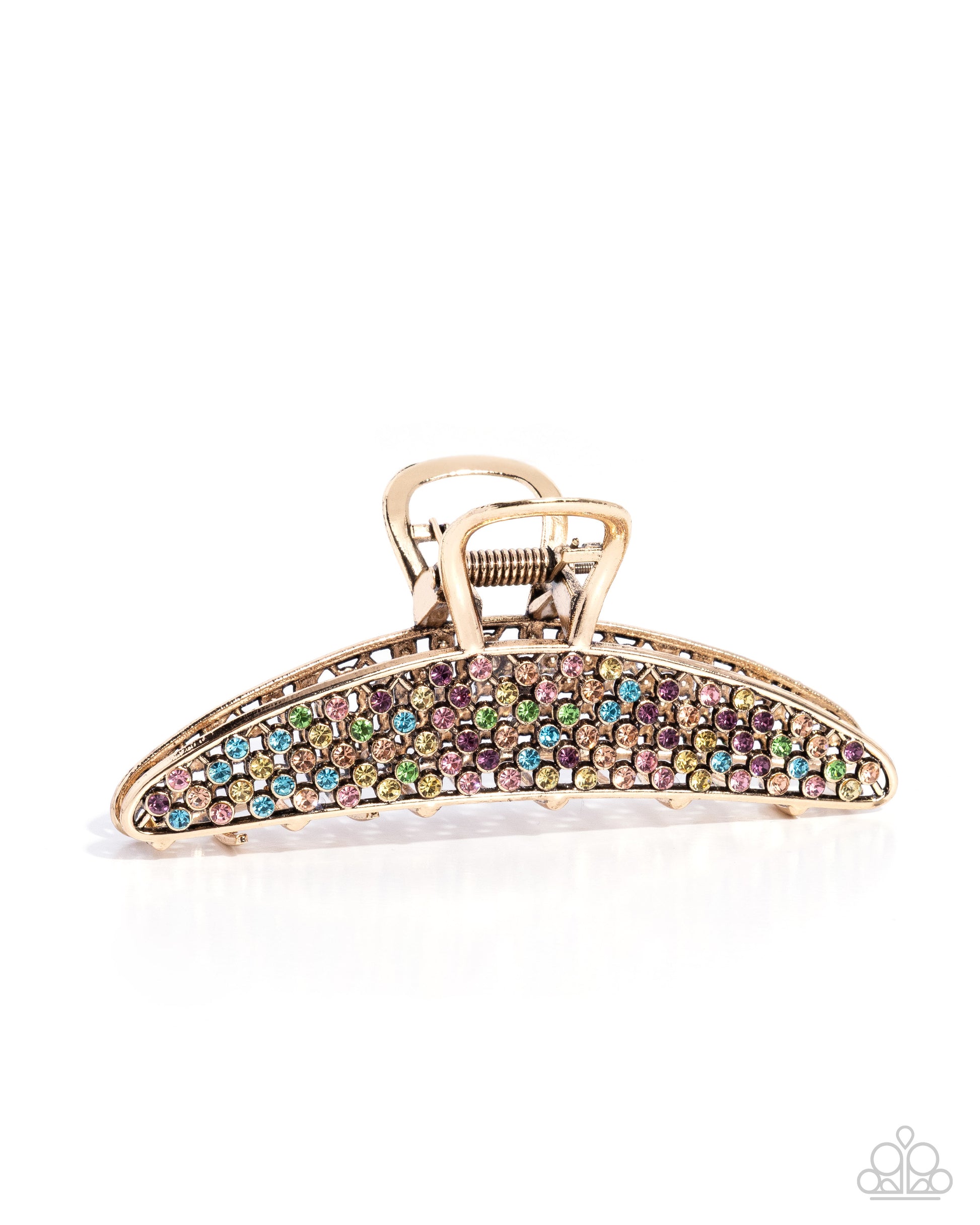 Adorable Acclaim - multi (gold) - Paparazzi hair clip