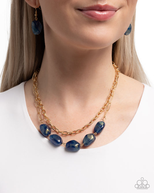 Adorable Acrylics - blue - Paparazzi necklace