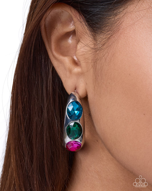 Adorable Advocate - multi - Paparazzi earrings