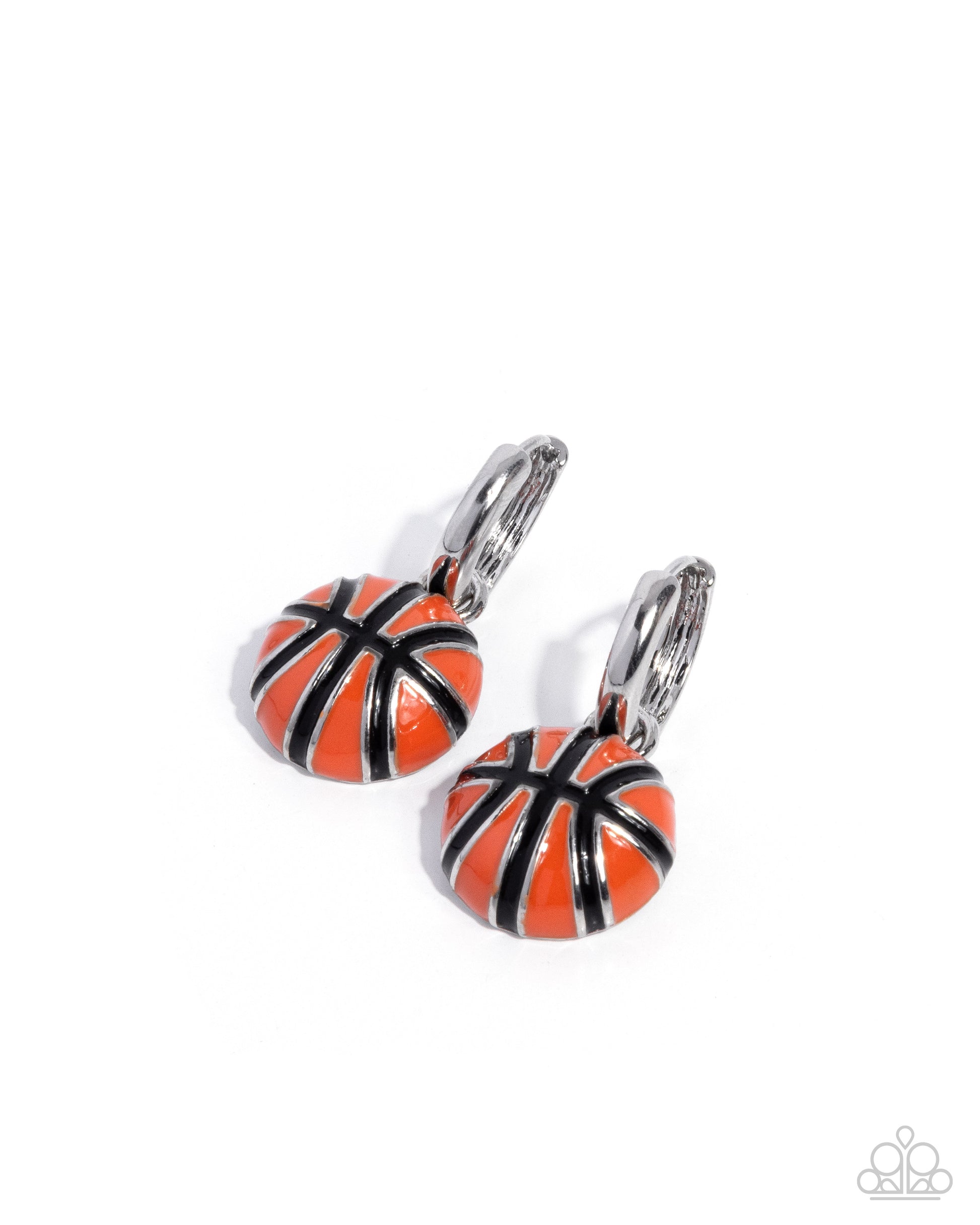 Adorable Airball - orange - Paparazzi earrings