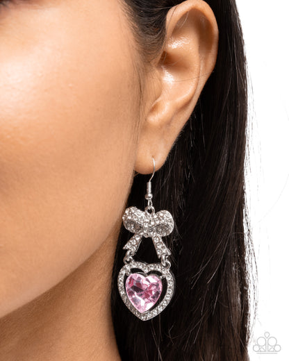 Adorable Allure - pink - Paparazzi earrings