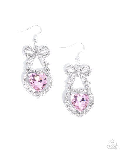 Adorable Allure - pink - Paparazzi earrings