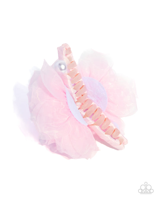 Adorable Applique - pink - Paparazzi hair clip