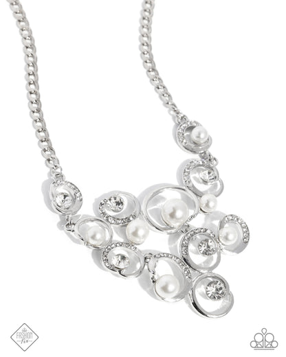 Adorable Archetype - white - Paparazzi necklace