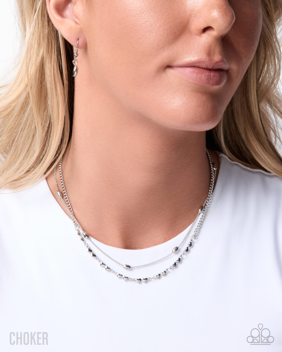 Adorable Artistry - silver - Paparazzi necklace