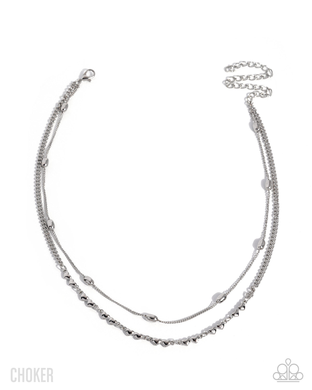 Adorable Artistry - silver - Paparazzi necklace