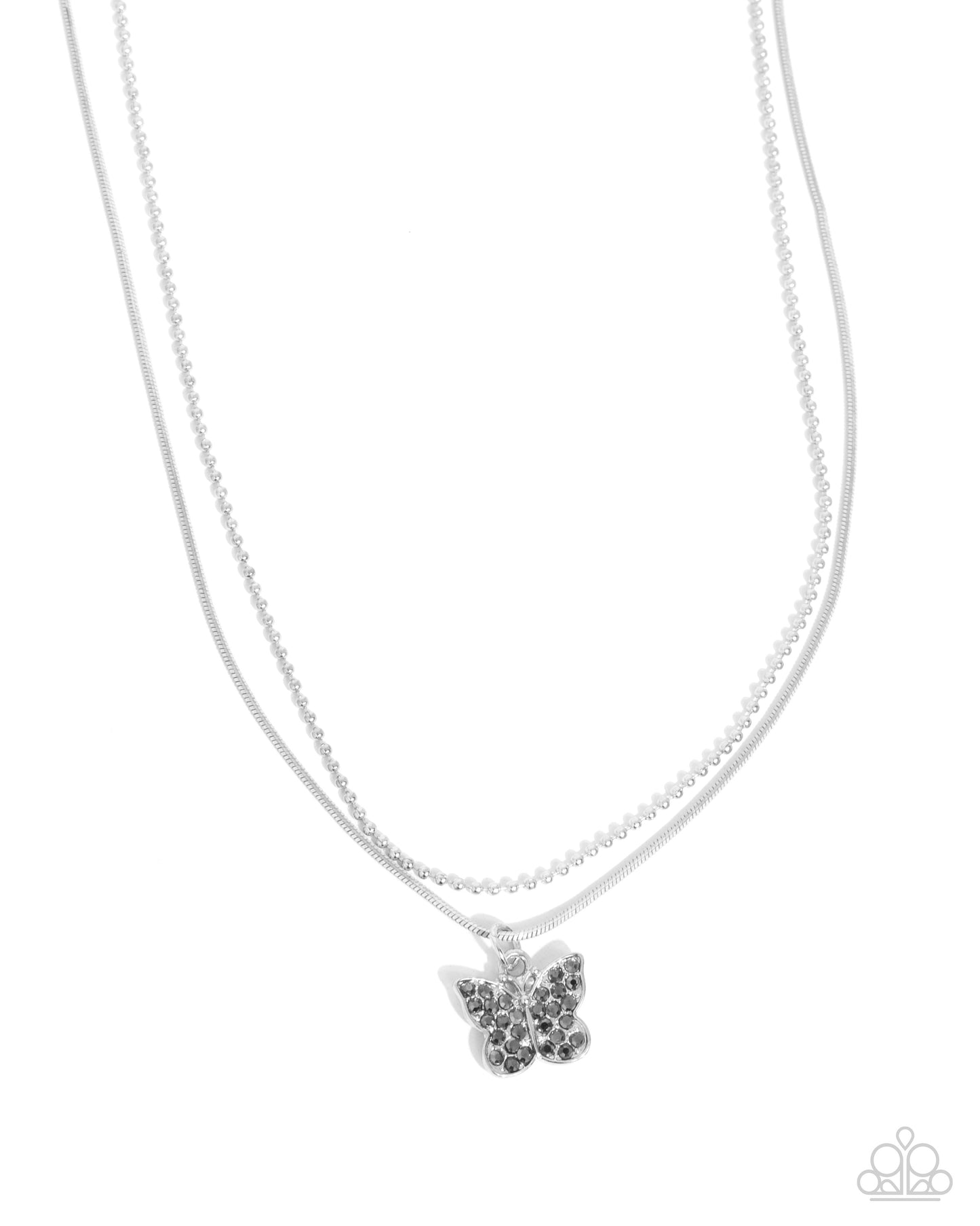 Adorable Ascension - silver - Paparazzi necklace