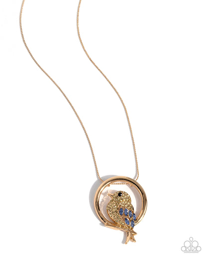 Adorable Aviation - yellow - Paparazzi necklace
