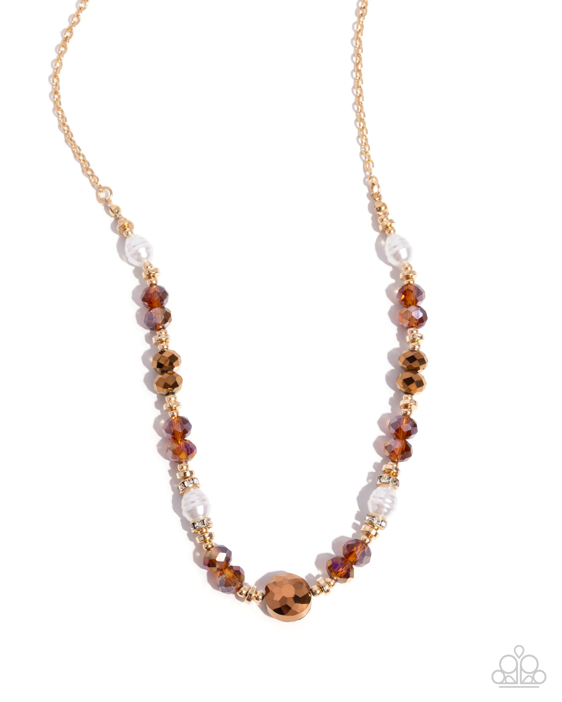Adorably Allegro - brown - Paparazzi necklace