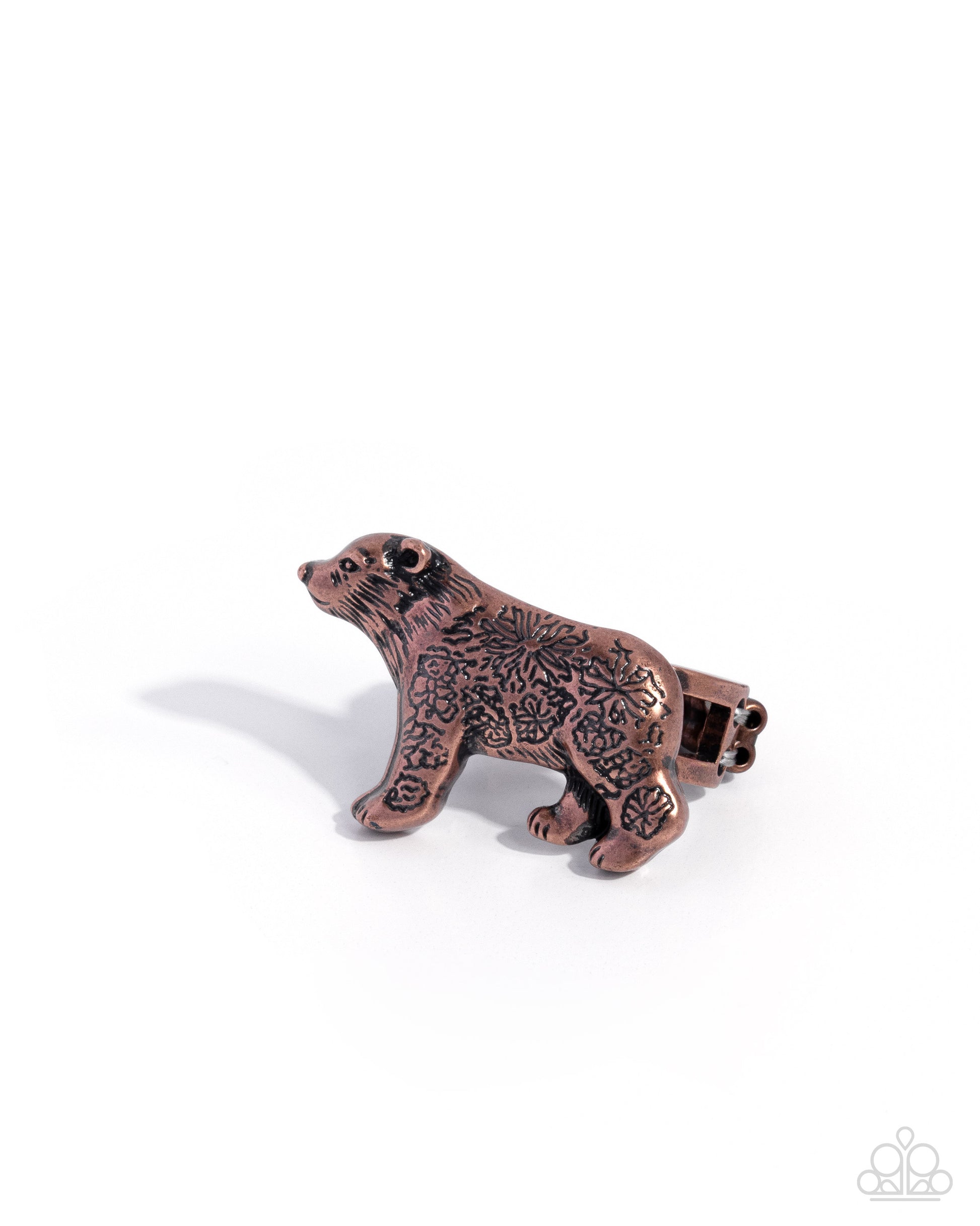 Adorably Arctic - copper - Paparazzi ring