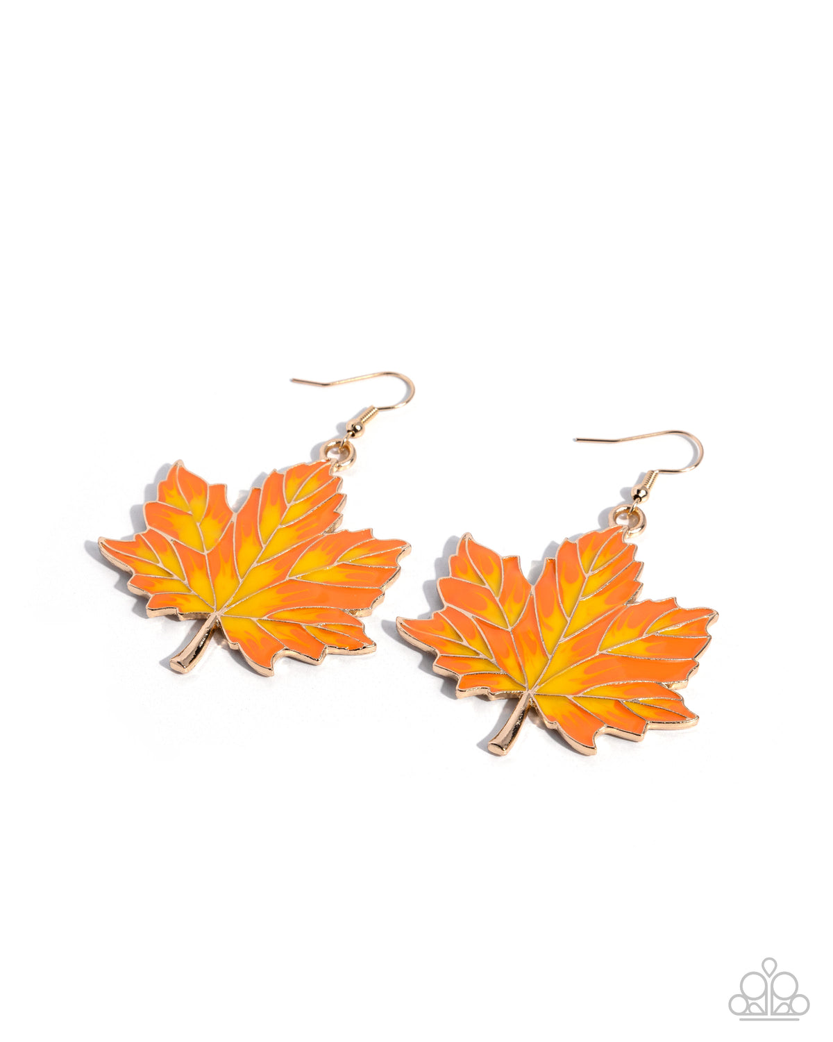 Adorably Autumnal - gold - Paparazzi earrings