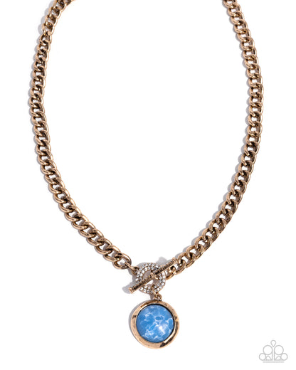 Adventurously Adorned - blue - Paparazzi necklace