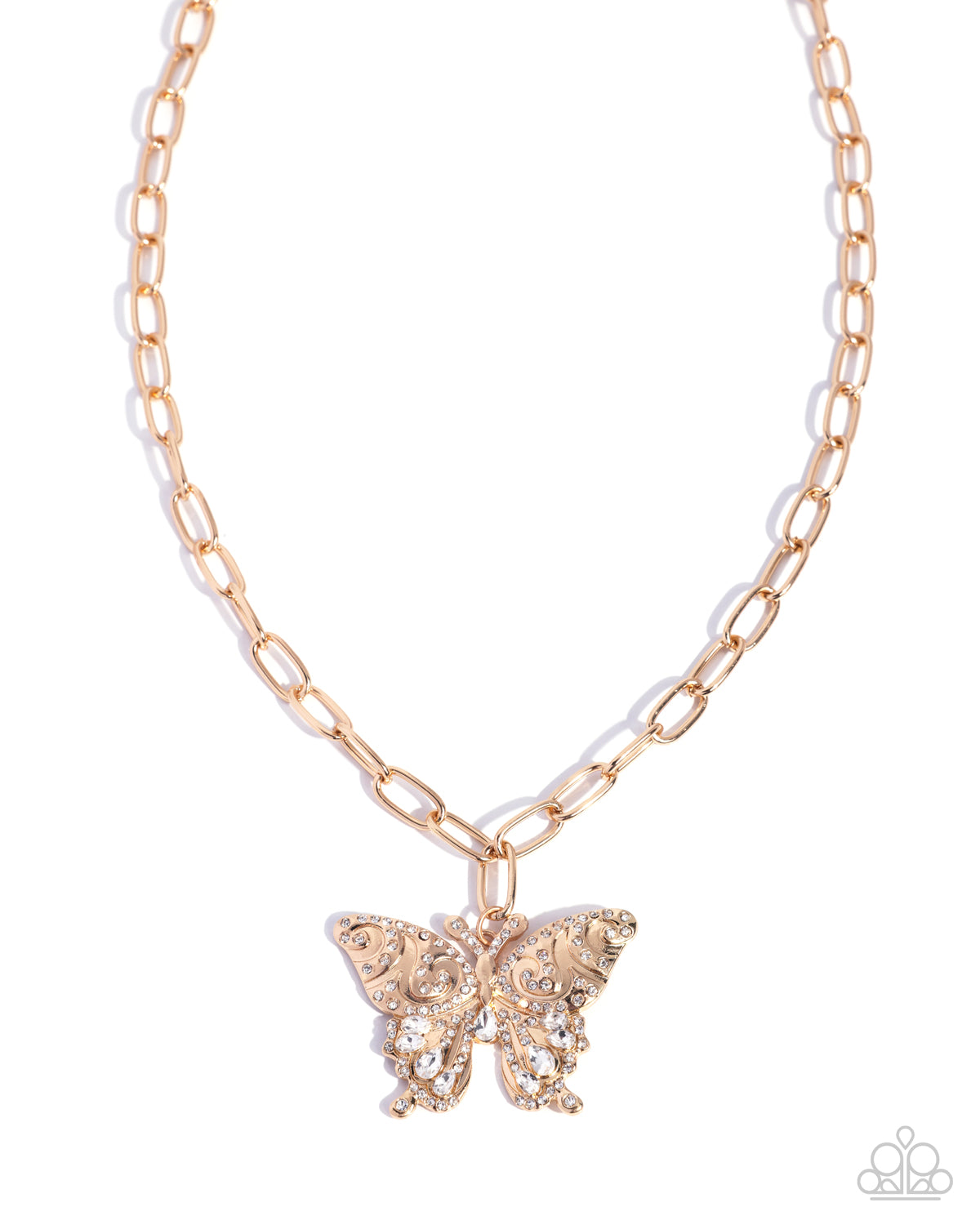 Aerial Ability - gold - Paparazzi necklace