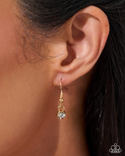Aerial Ability - gold - Paparazzi necklace