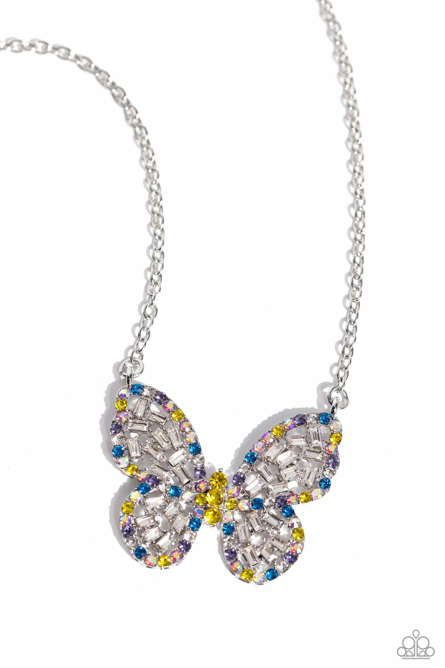 Aerial Academy - yellow - Paparazzi necklace