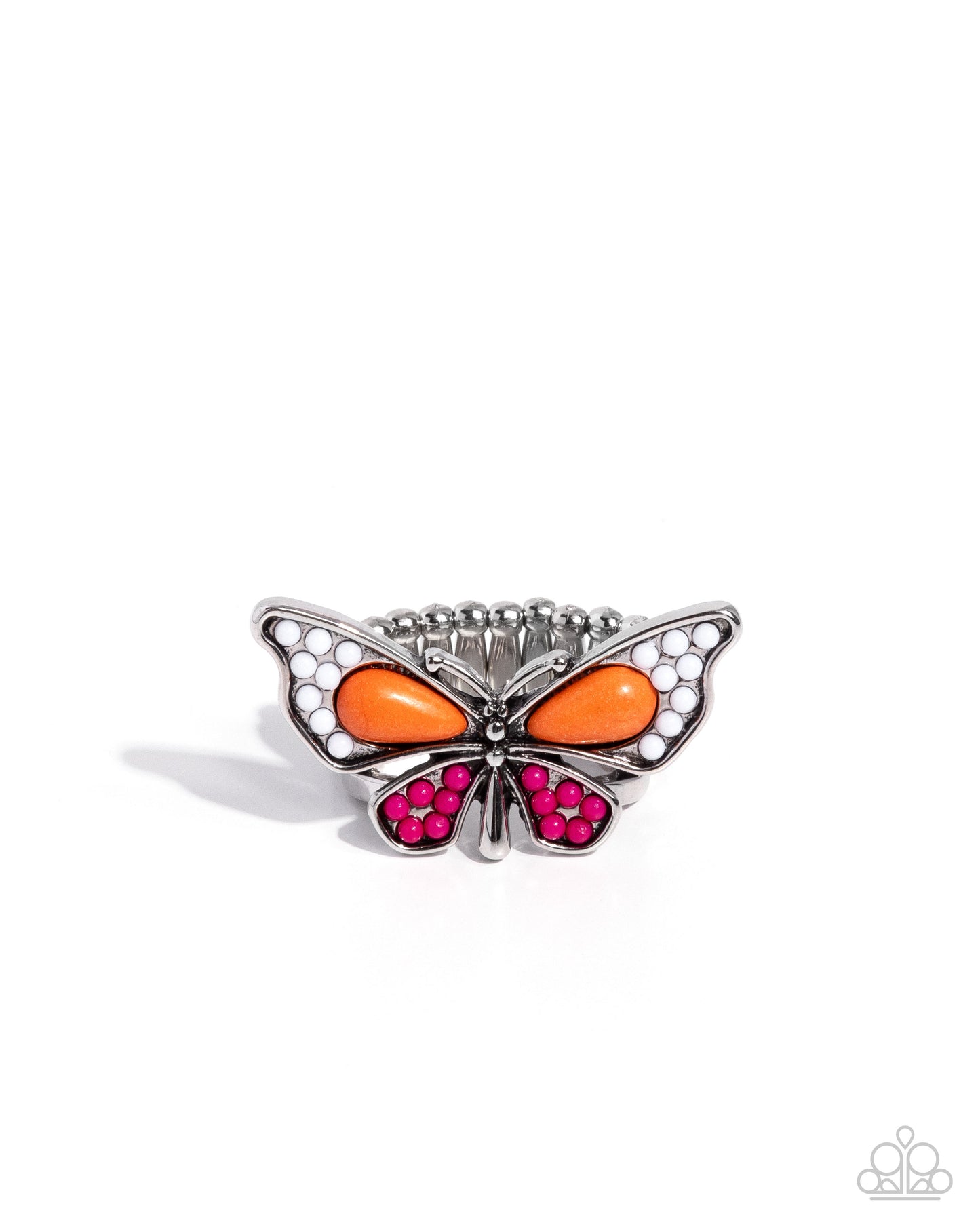 Aerial Acceleration - orange - Paparazzi ring
