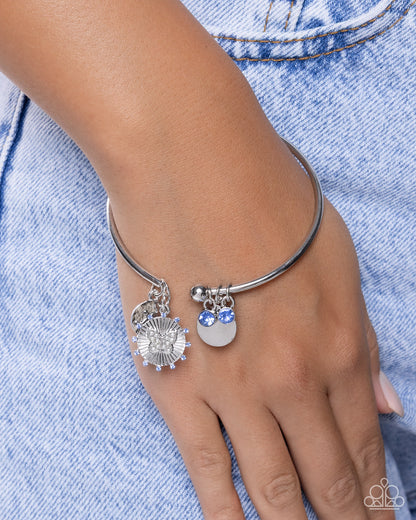 Aerial Acclaim - blue - Paparazzi bracelet