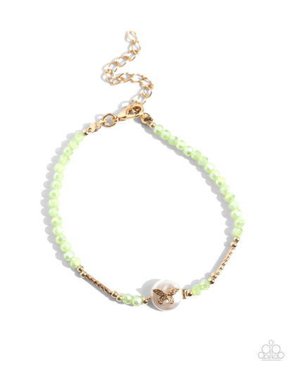 Aerial Actress - green - Paparazzi bracelet