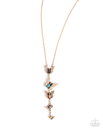 Aerial Addition - multi - Paparazzi necklace