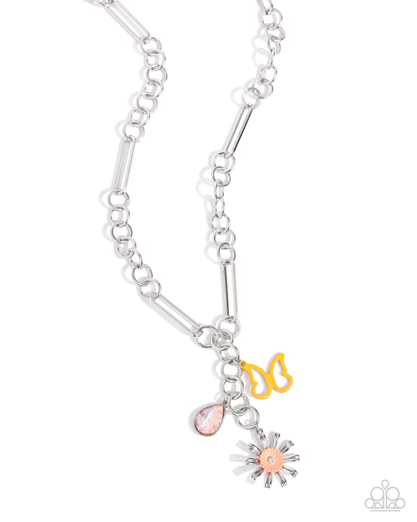 Aerial Adventure - orange - Paparazzi necklace