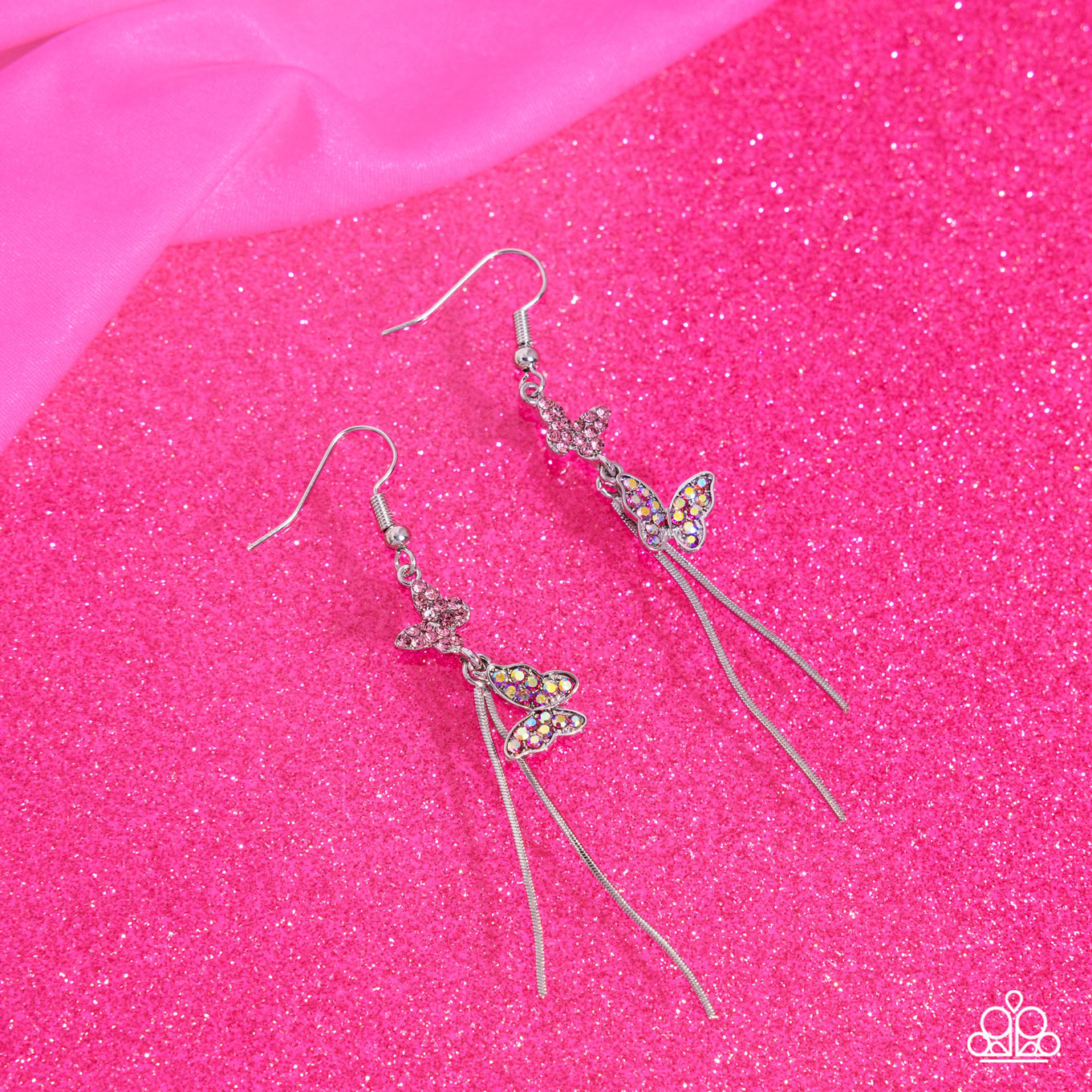 Aerial Affection - pink - Paparazzi earrings