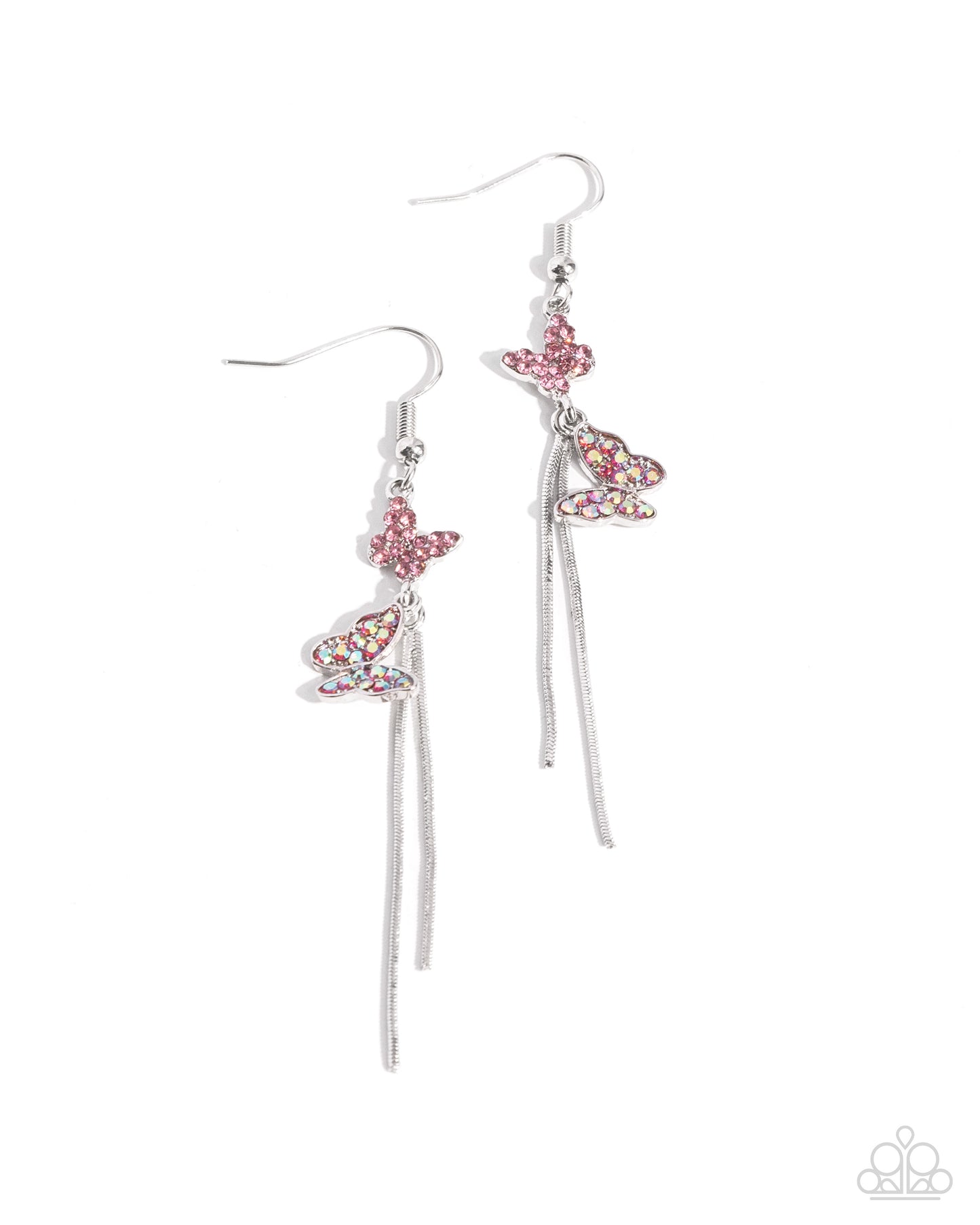 Aerial Affection - pink - Paparazzi earrings