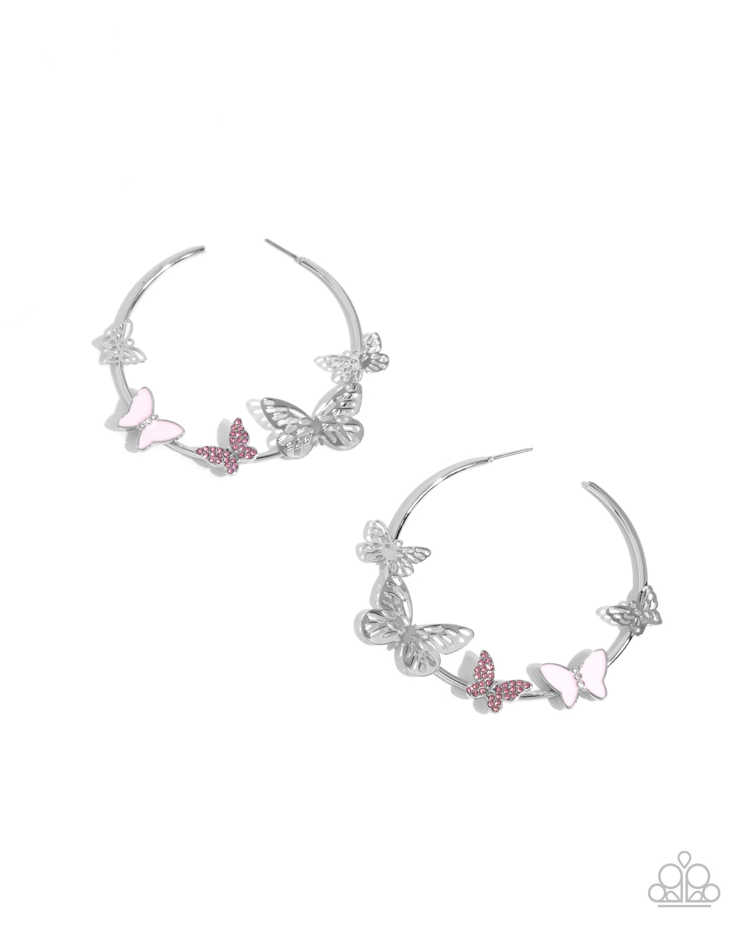 Aerial Allegiance - pink - Paparazzi earrings