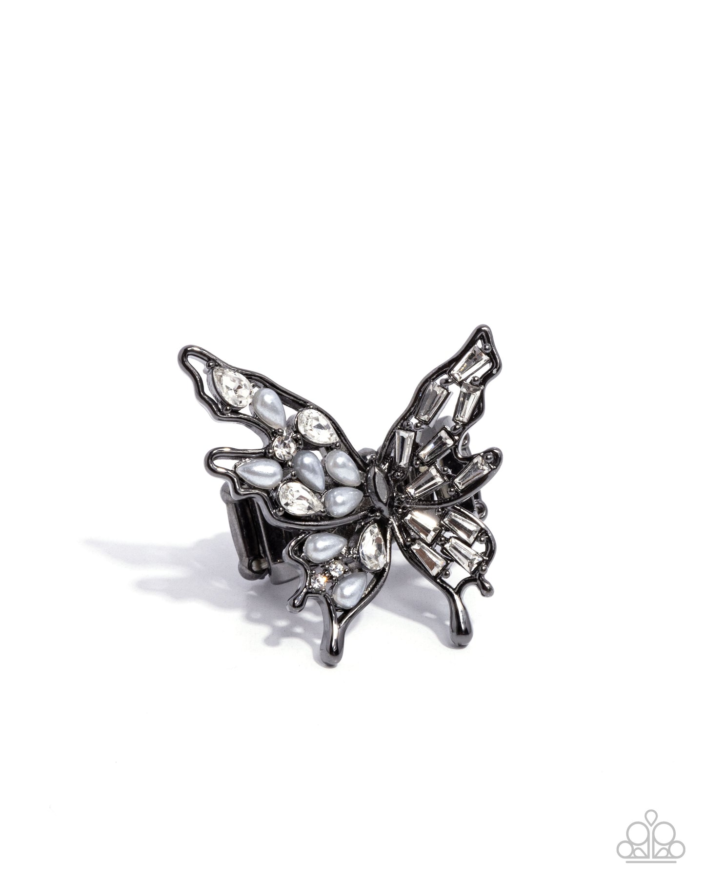 Aerial Allure - black - Paparazzi ring