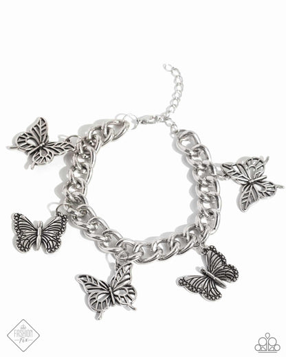 Aerial Ambience - silver - Paparazzi bracelet