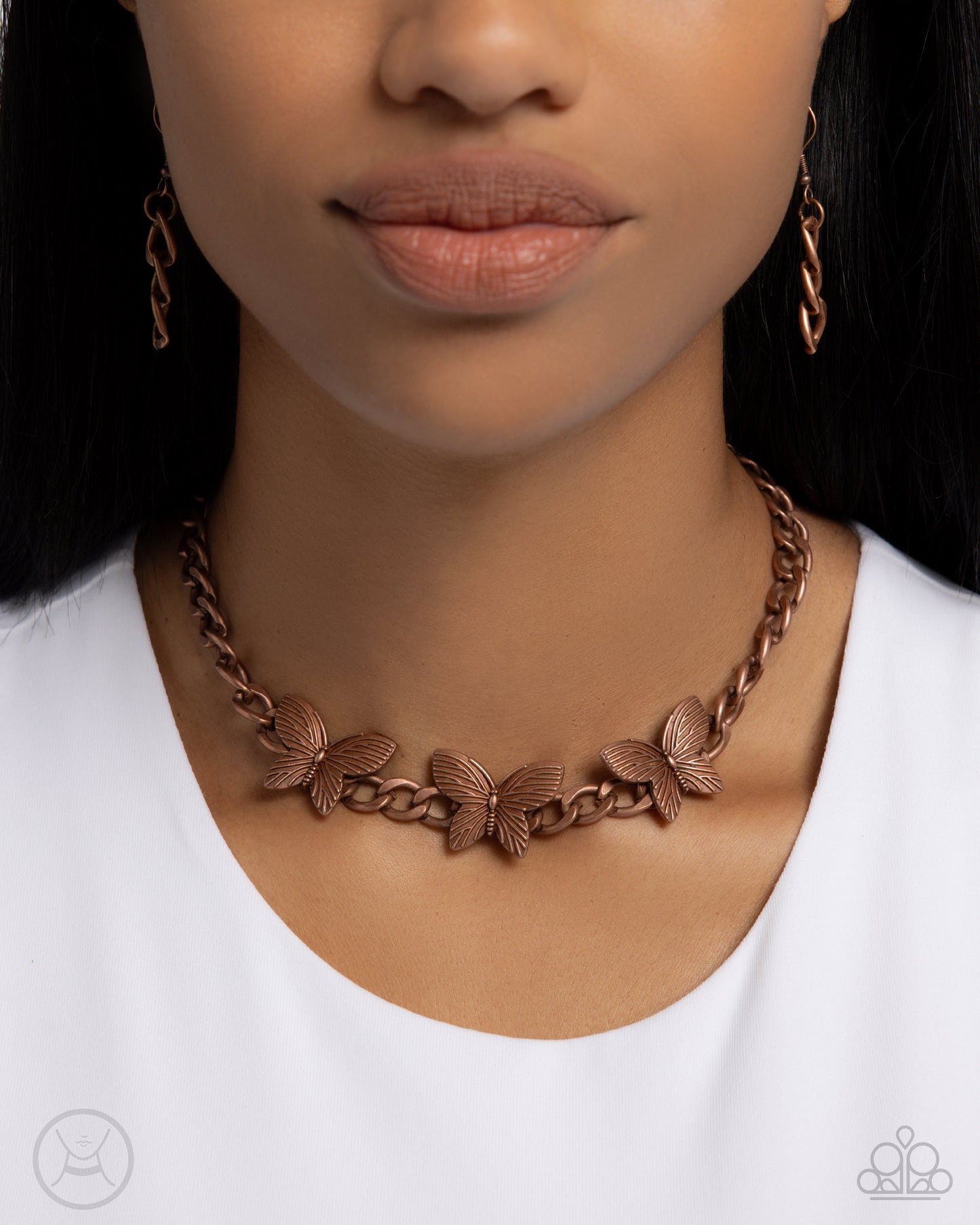 Aerial Ambition - copper - Paparazzi necklace