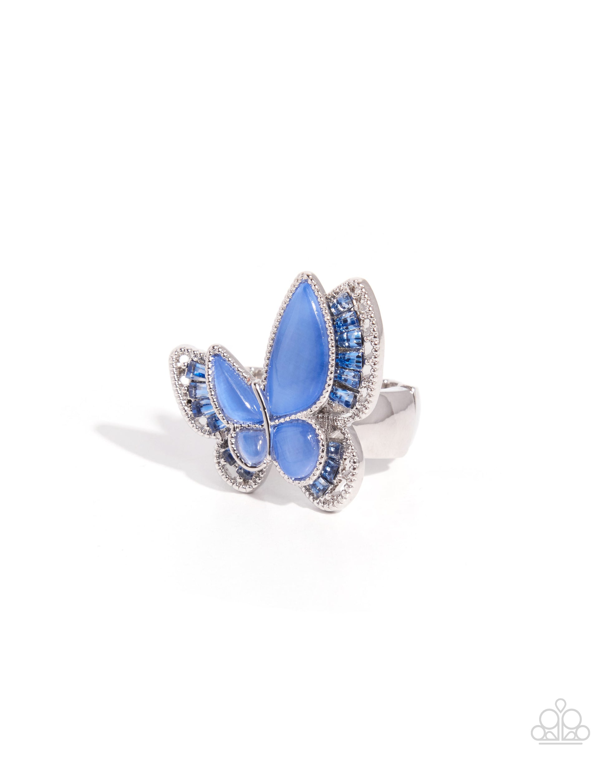 Aerial Analogy - blue - Paparazzi ring