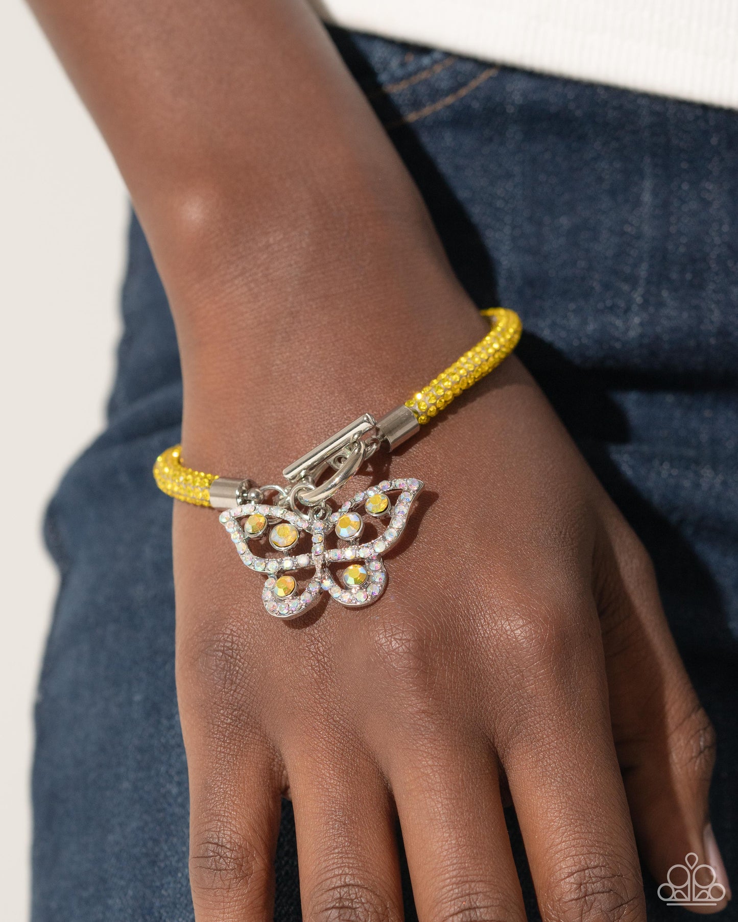 Aerial Appeal - yellow - Paparazzi bracelet