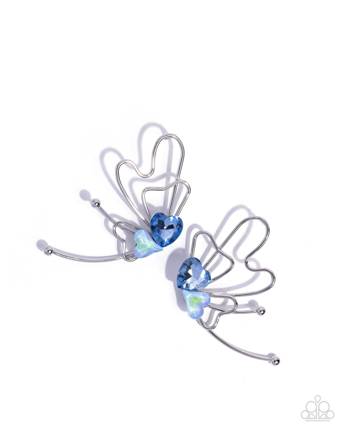 Aerial Artistry - blue - Paparazzi earrings
