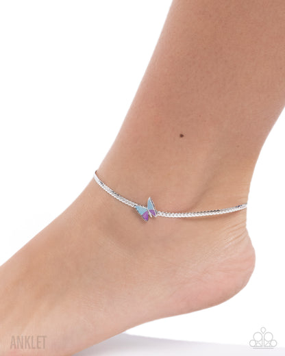 Aerial Atmosphere - blue - Paparazzi anklet