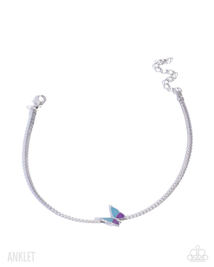 Aerial Atmosphere - blue - Paparazzi anklet