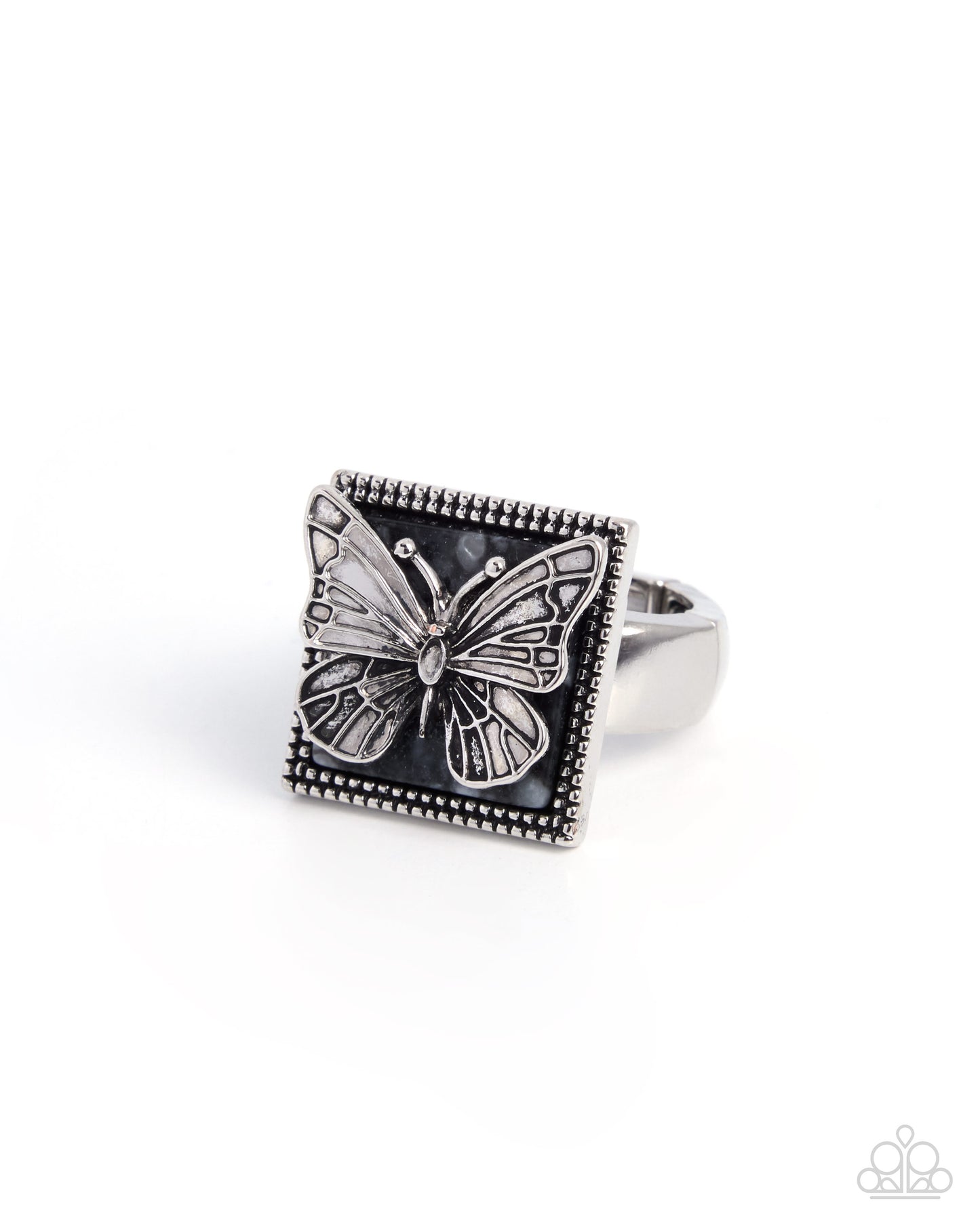 Aerial Avant-Garde - black - Paparazzi ring