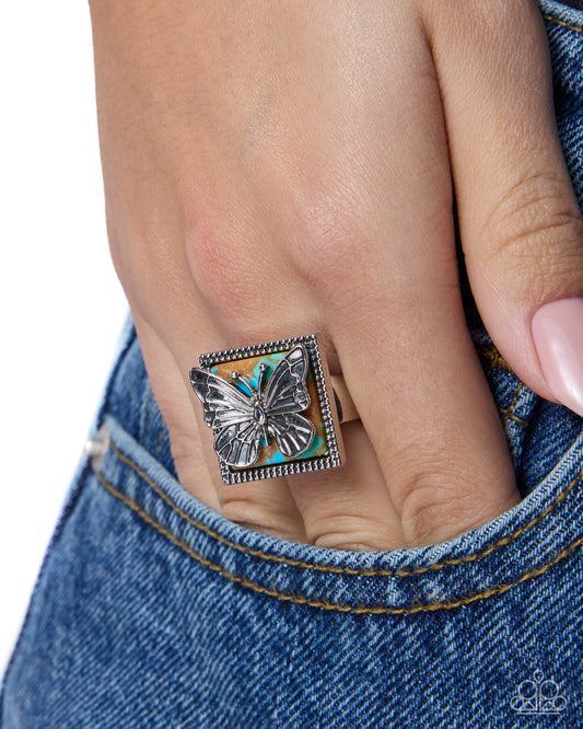 Aerial Avant-Garde - brown - Paparazzi ring
