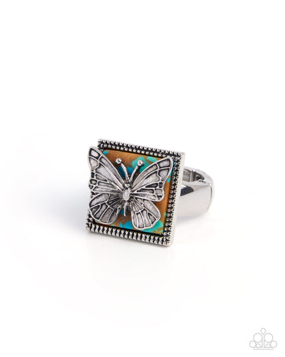 Aerial Avant-Garde - brown - Paparazzi ring