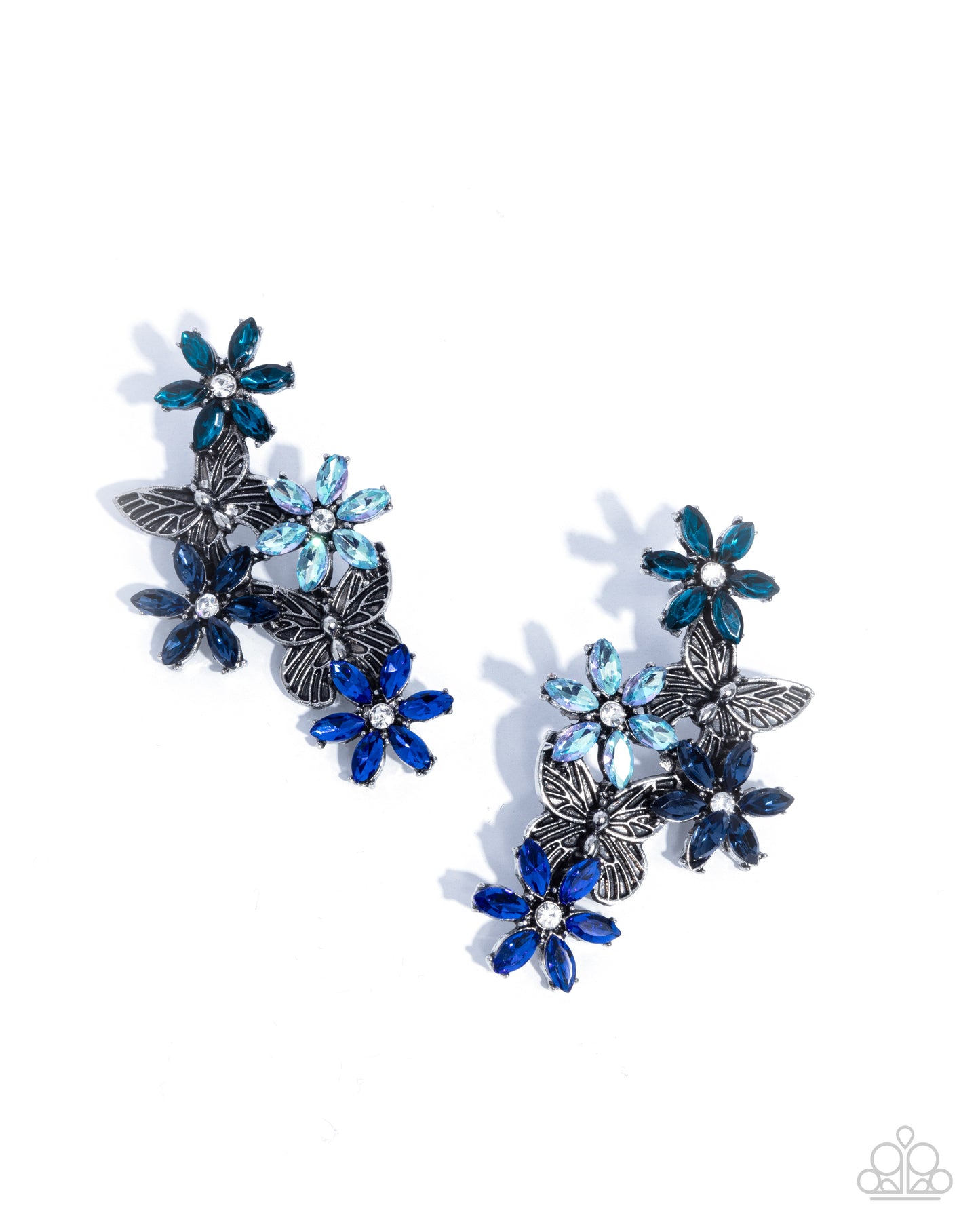 Aerial Award - blue - Paparazzi earrings